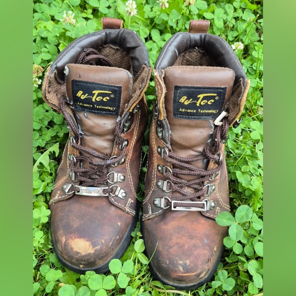 ADT Men's Dark Brown Leather Boots